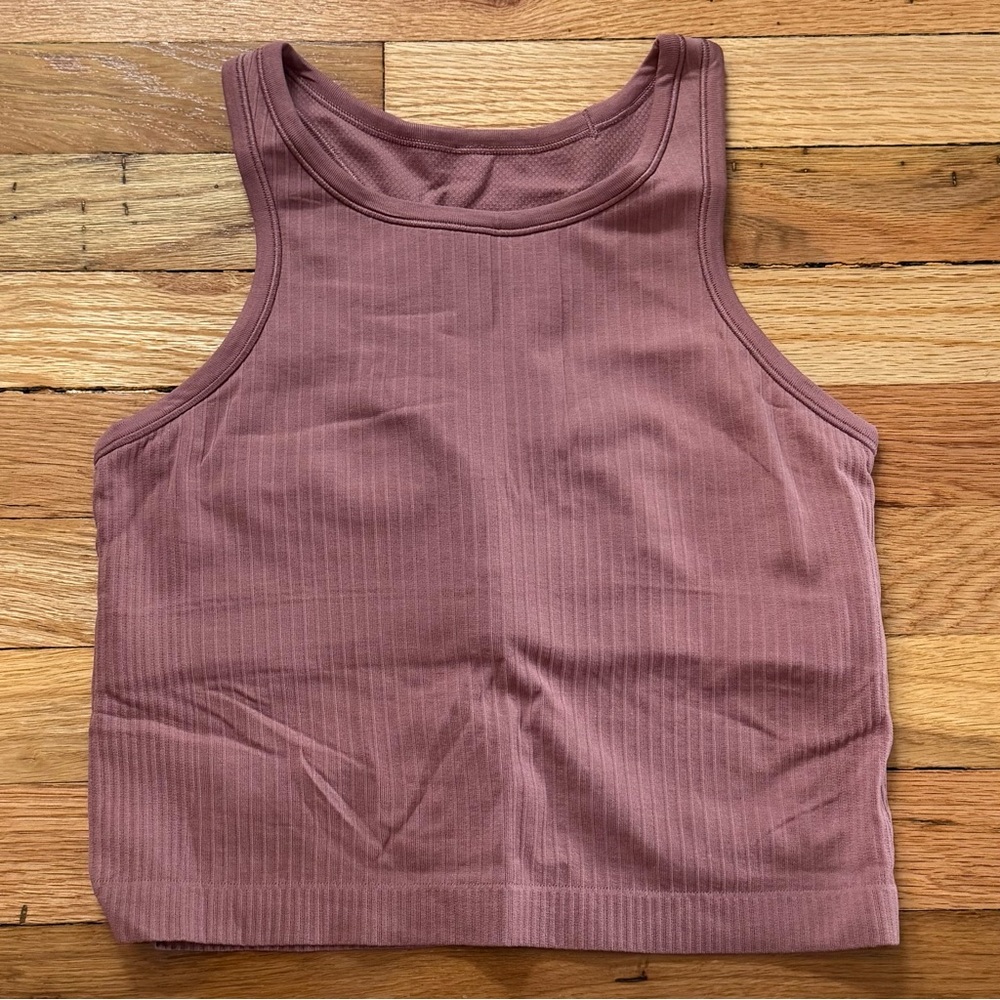 Lululemon Ebb To Street Racerback Tank Spiced Chai